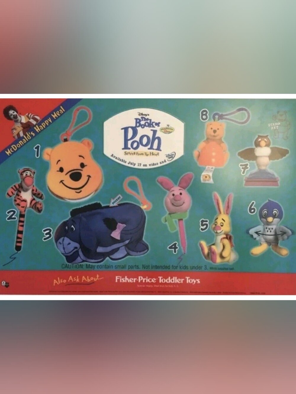 Fisher-Price Disney Baby Pooh Pink Piglet Rattle Toy